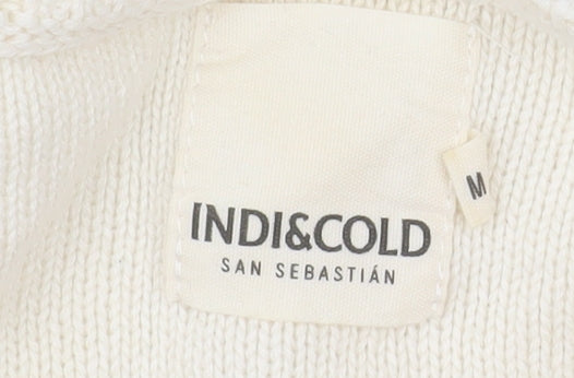 Additional view of Indi & Cold Women's Ivory Organic Cotton Open-Knit Jumper M