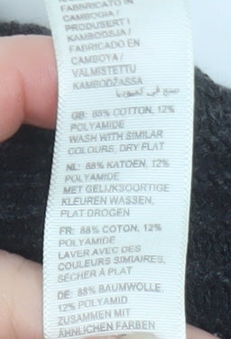 Additional view of FatFace Women's Black Cotton Knit Relaxed jumper, size 14