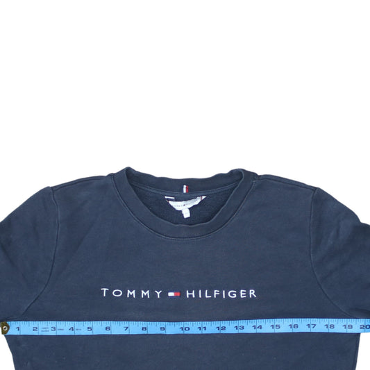 Tommy Hilfiger Womens Navy Blue XS Pullover Sweatshirt