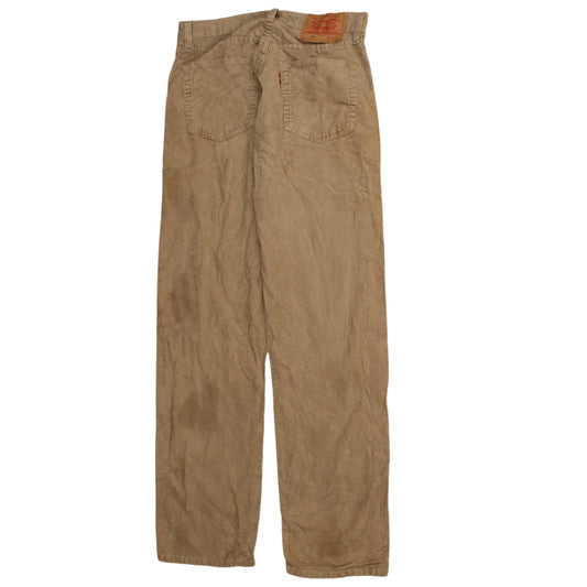 Levi's 521 Men's Beige Corduroy Chino Trousers W31 L32