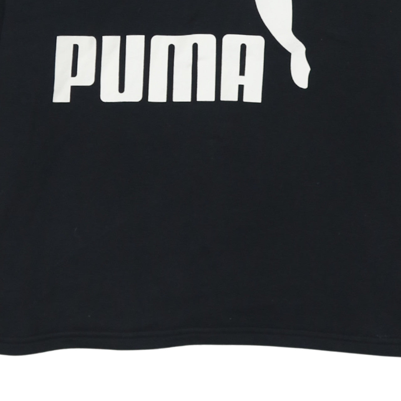 Additional view of Puma Women's Black Logo Pullover Hoodie, size 14, Lined Cotton Blend