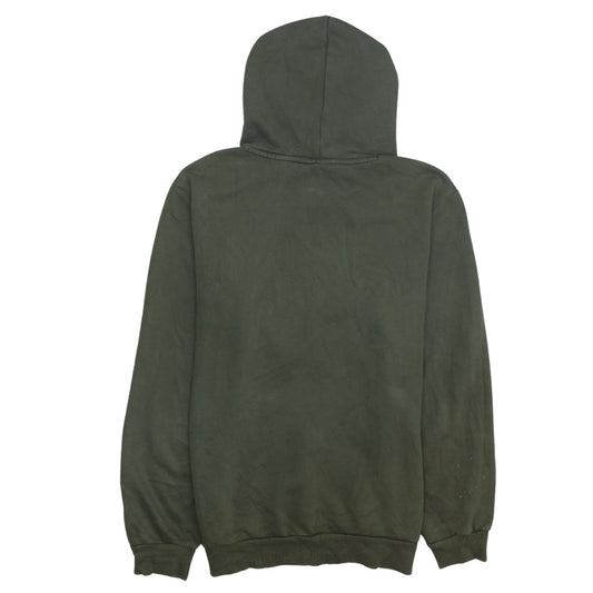 Puma Men's Green Pullover Hoodie Small Logo Sports Fleece