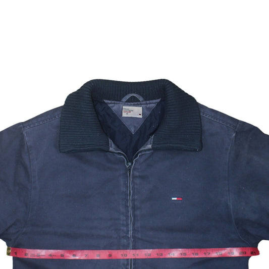 Tommy Hilfiger Mens Blue Bomber Jacket M Cotton Classic Style