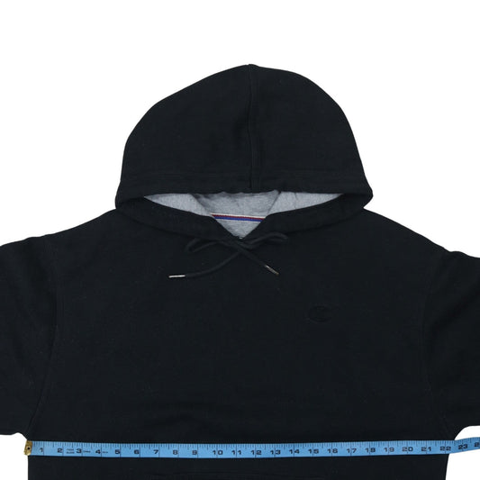 Champion Men's Black Pullover Hoodie M Regular Fit Fleece