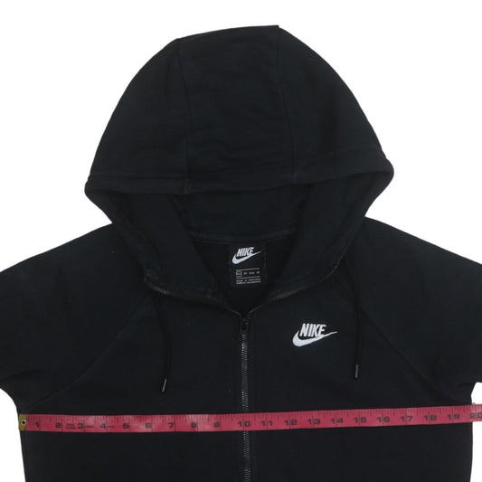 Nike Men's Black XS Full Zip Hoodie Sweatshirt Logo Fleece