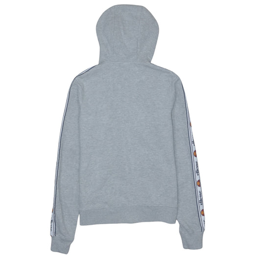 Ellesse Womens Grey Full Zip Hoodie UK 8 Hooded Sweatshirt