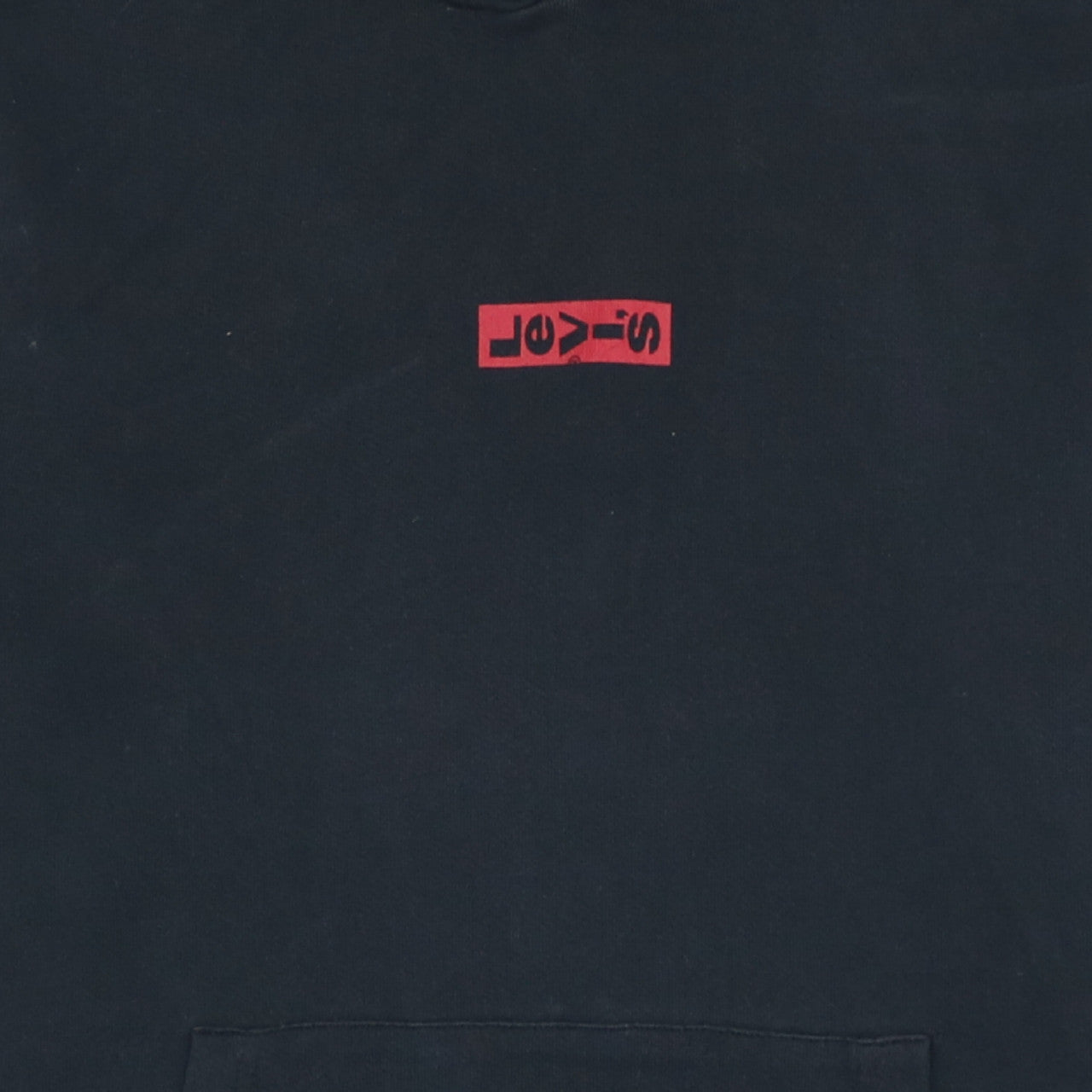 Levi's Men's Black Pullover Hoodie S Logo Fleece Classic Style