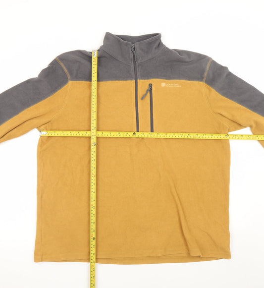 Mountain Warehouse Men's Brown Fleece Pullover Sweatshirt XL