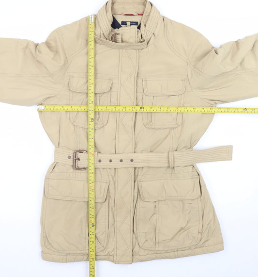 Tommy Hilfiger Women’s Beige Belted Military Jacket XL