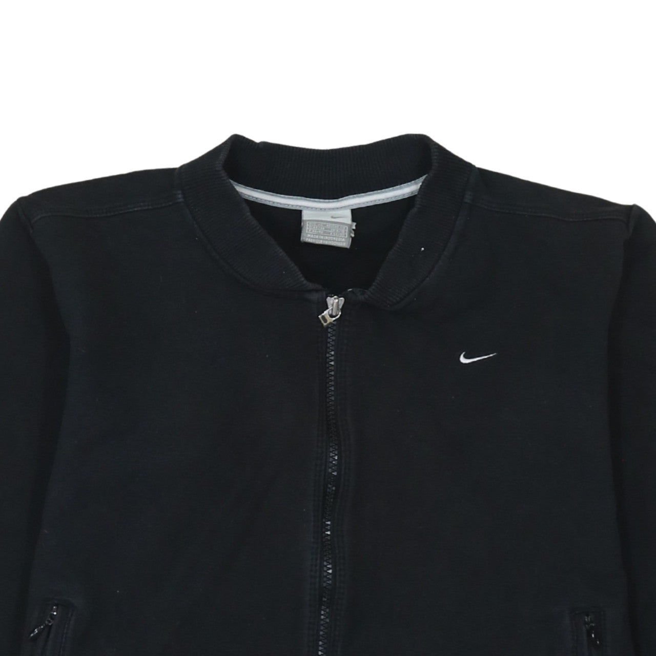 Additional view of Nike women’s black, size UK 12, track jacket full zip lightweight cotton blend