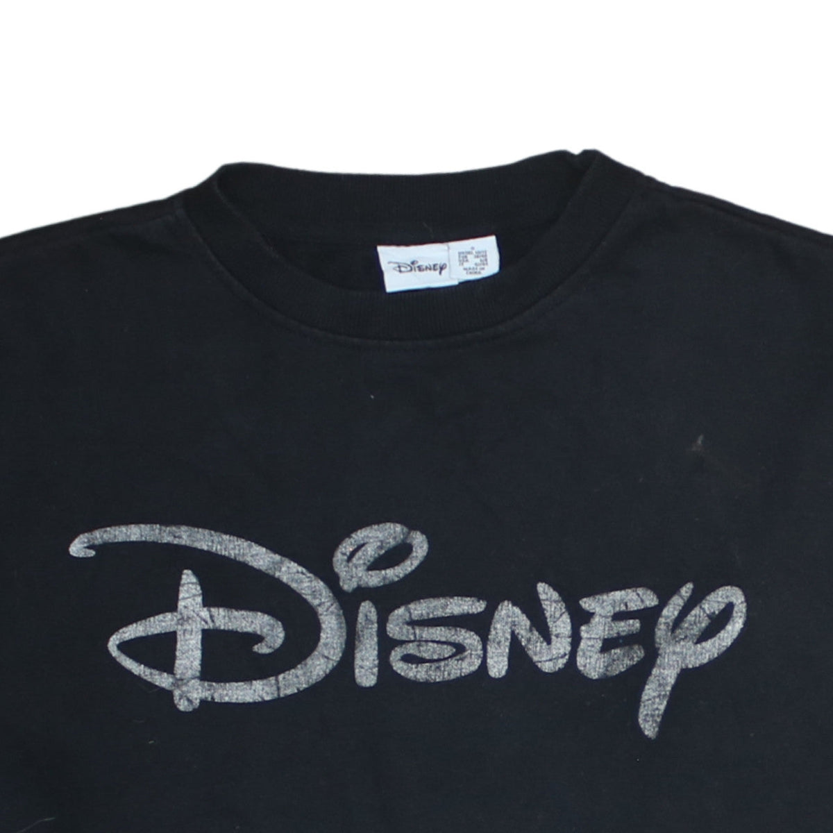Additional view of Disney Women's Black Glitter Logo Pullover Sweatshirt, size 10/12