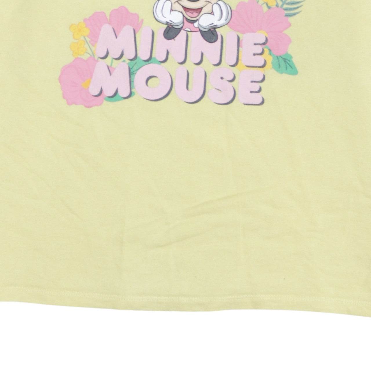 Disney Tu Women’s Yellow Minnie Mouse Pullover Sweatshirt Size 16