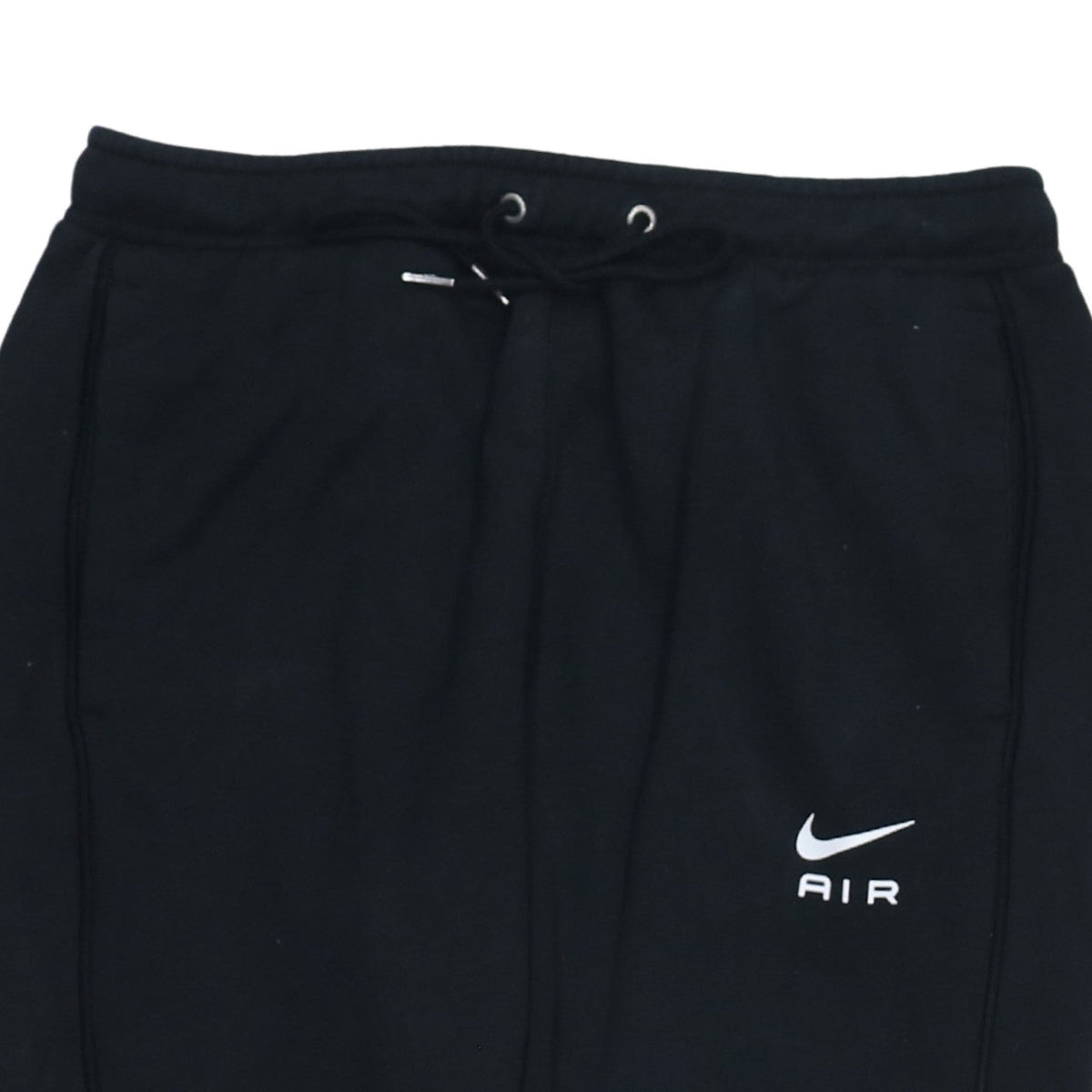 Additional view of Nike Air Men's Black Jogger Trousers, size M, Regular Fit Fleece