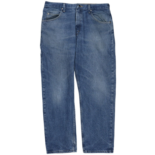 Wrangler Men's Blue 36x30 Relaxed Fit Straight Denim Jeans