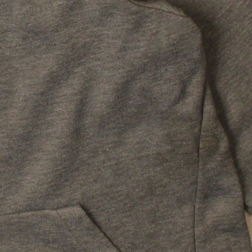 Brand and care label for Nike boys’ grey xl full zip hoodie dri-fit sweatshirt 13-15 years
