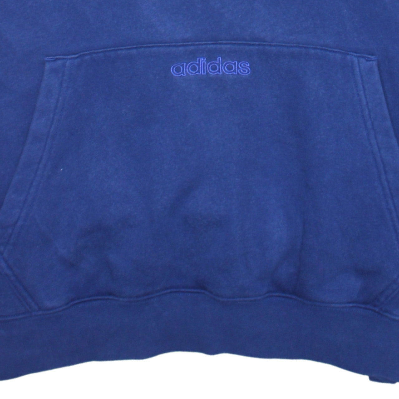 Adidas Men's Blue Pullover Hoodie Medium Fleece Sweatshirt