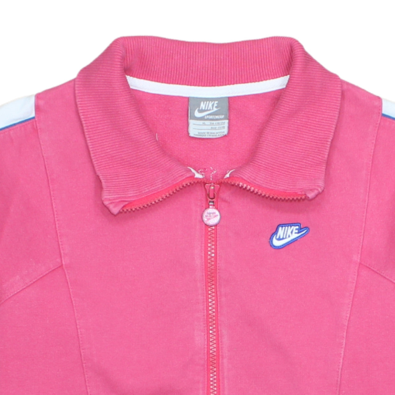 Nike Girls Pink Track Jacket XL 13-15 Years Full Zip Sportswear Top