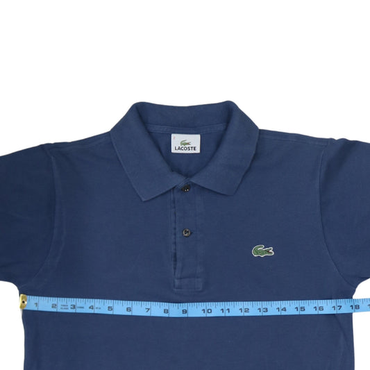 Lacoste Men's Blue Cotton Short Sleeve Polo Shirt Size S