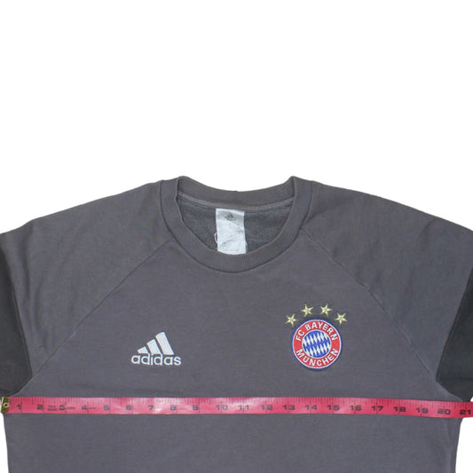 Adidas Men’s Grey FC Bayern Munich Pullover Sweatshirt M