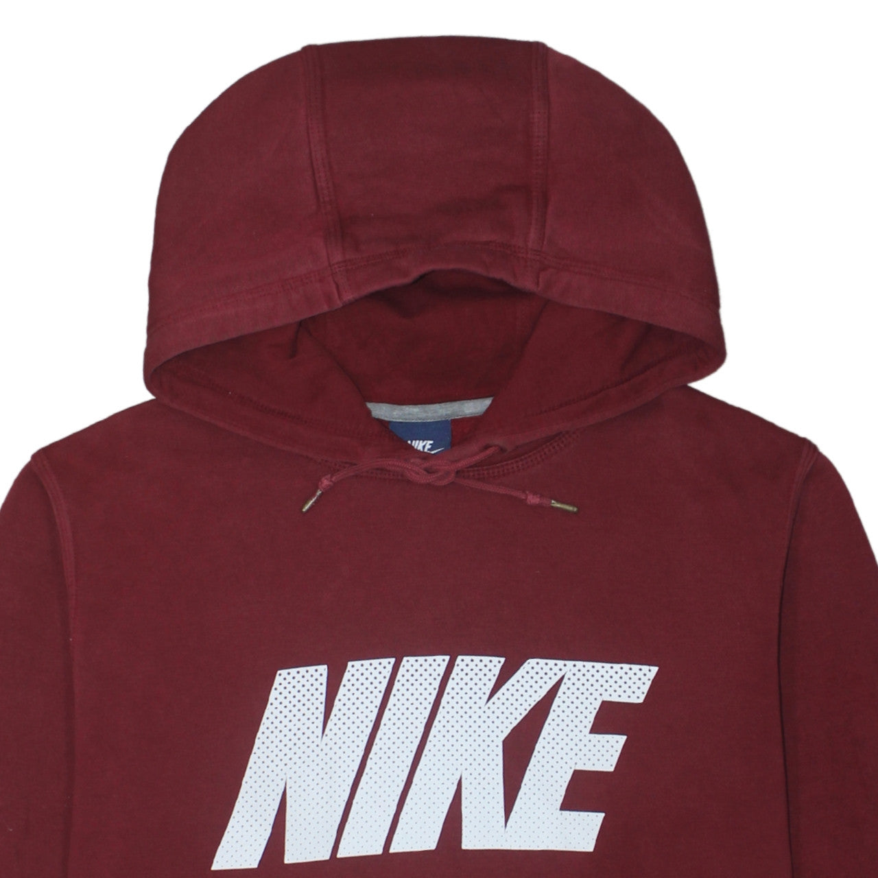 Nike Men's Red Pullover Hoodie M Regular Fit Fleece Sweatshirt