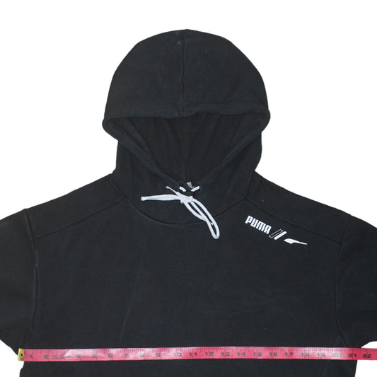 Puma Men Black Pullover Hoodie Size S Regular Fit Sports Fleece