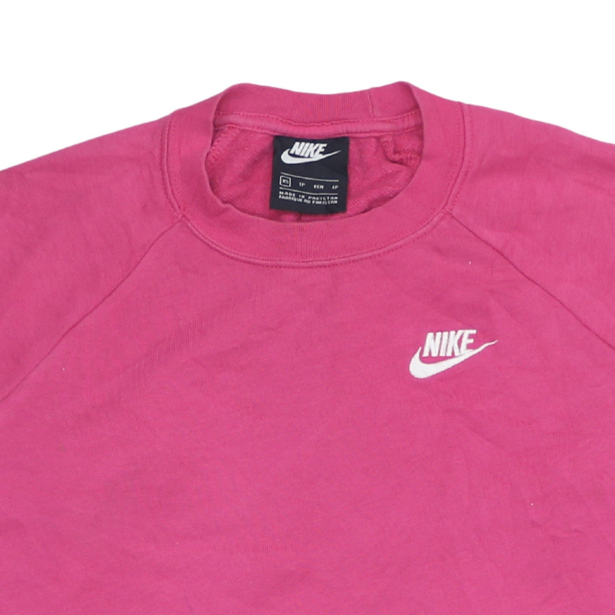Additional view of Nike women’s pink xs pullover sweatshirt with logo