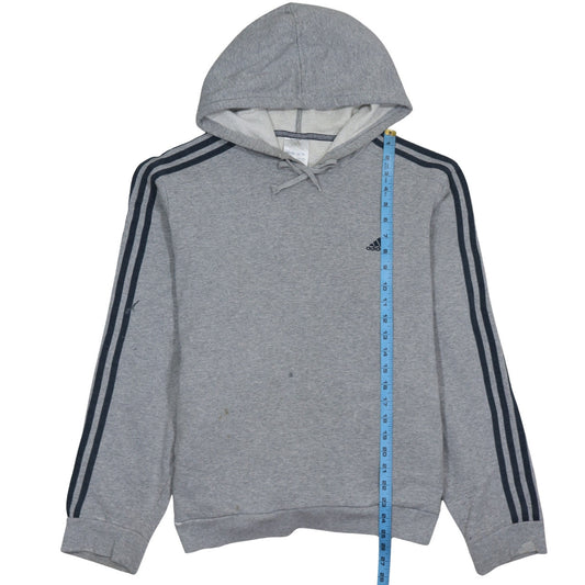 adidas Mens Grey Pullover Hoodie L Regular Fit Sportswear