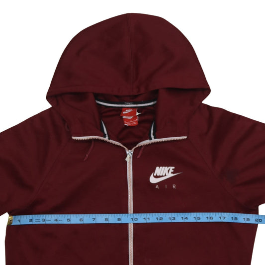 Nike Air Men's Red Full Zip Hoodie Size M Sportswear