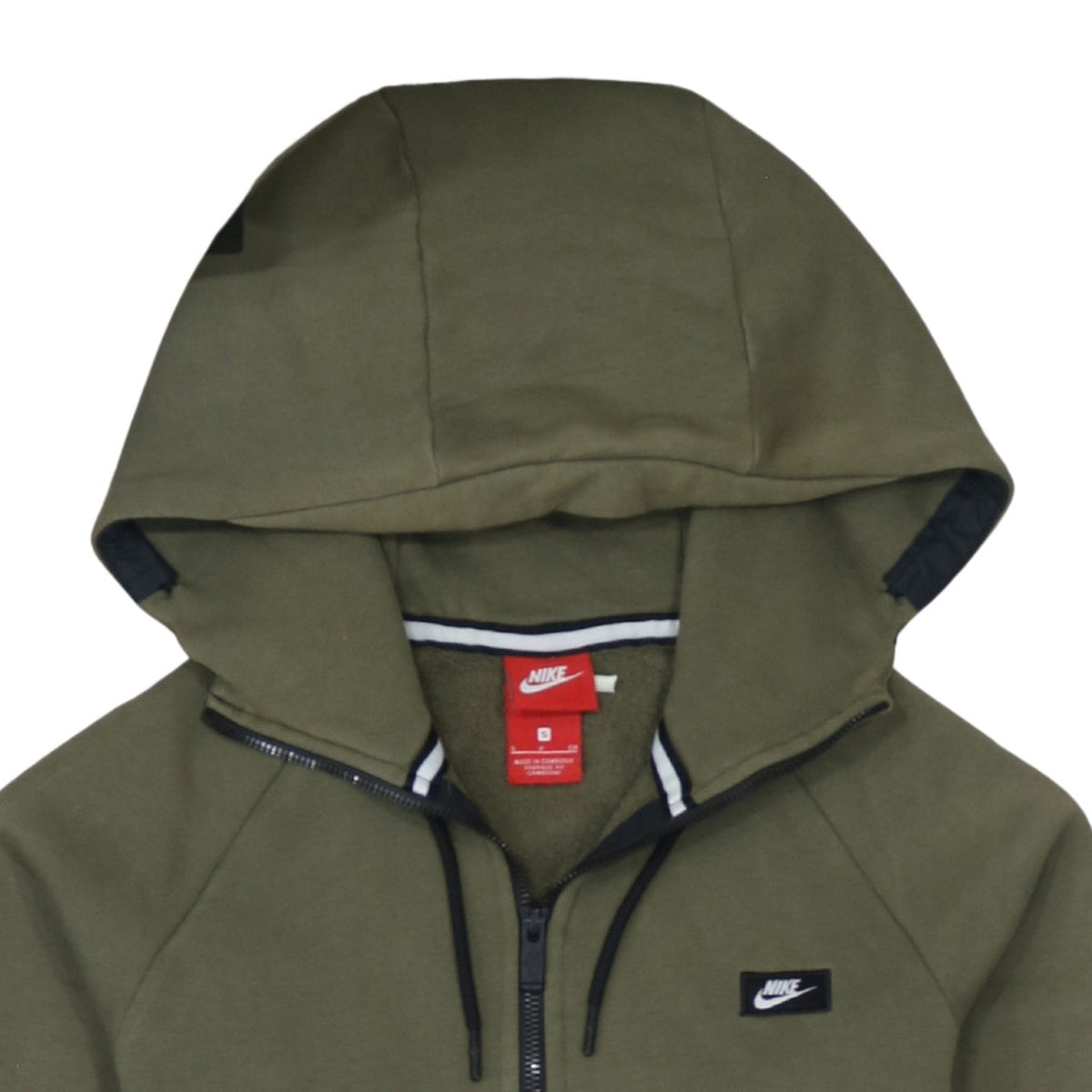 Additional view of Nike Men's Green 1/2 Zip Hoodie, size S, Regular Fit Fleece