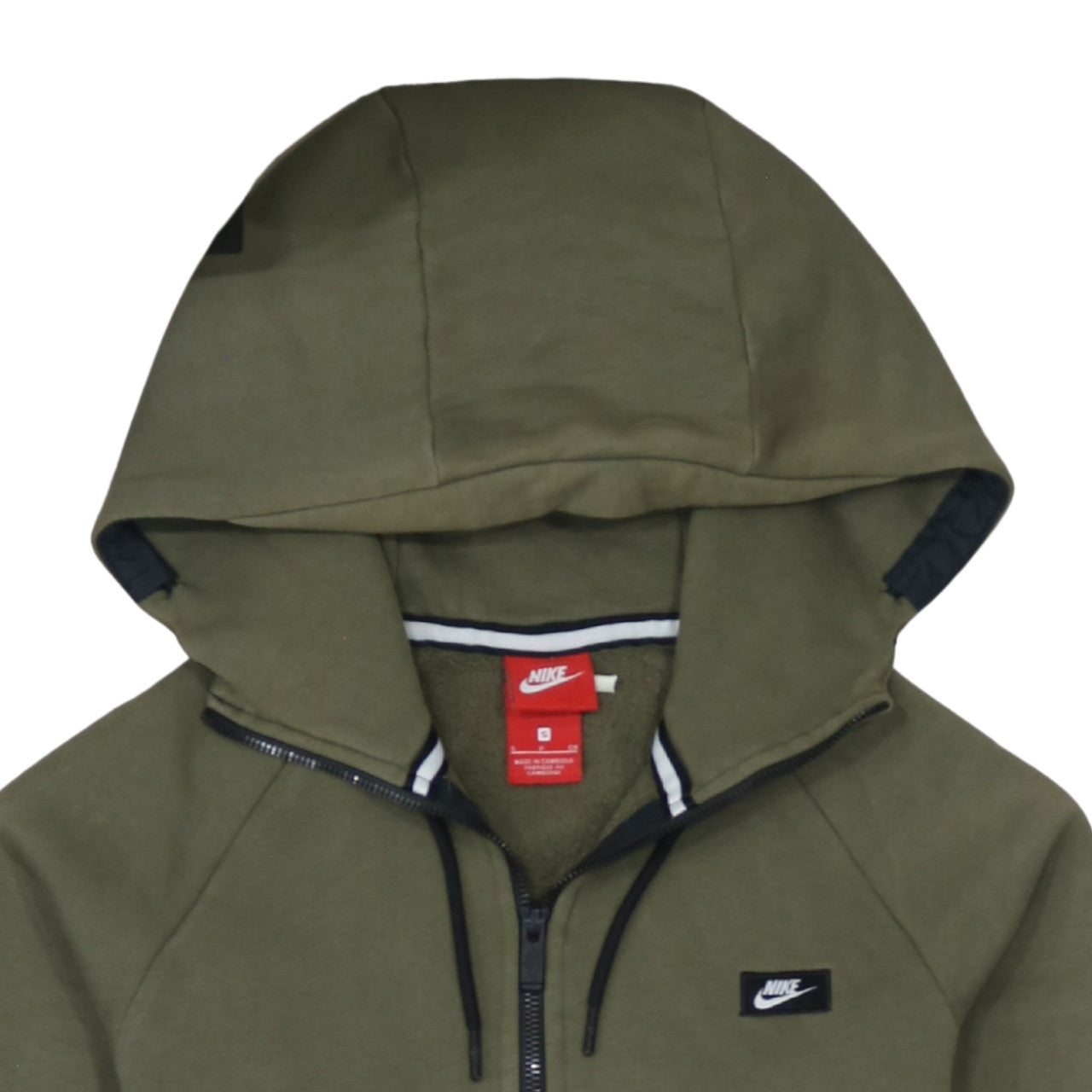 Nike Men's Green 1/2 Zip Hoodie Size S Regular Fit Fleece