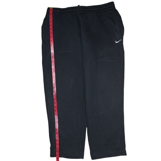 Nike Men's Black 2XL Fleece Sweatpants Elastic Waist Regular Fit