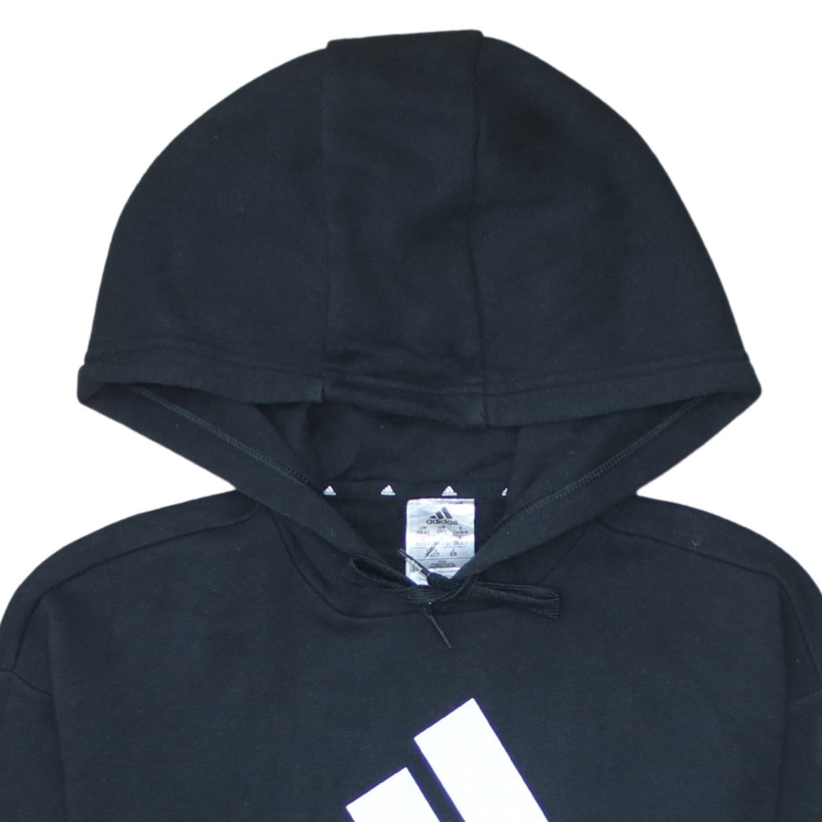 Additional view of Adidas women’s black 2xs pullover logo hoodie sweatshirt