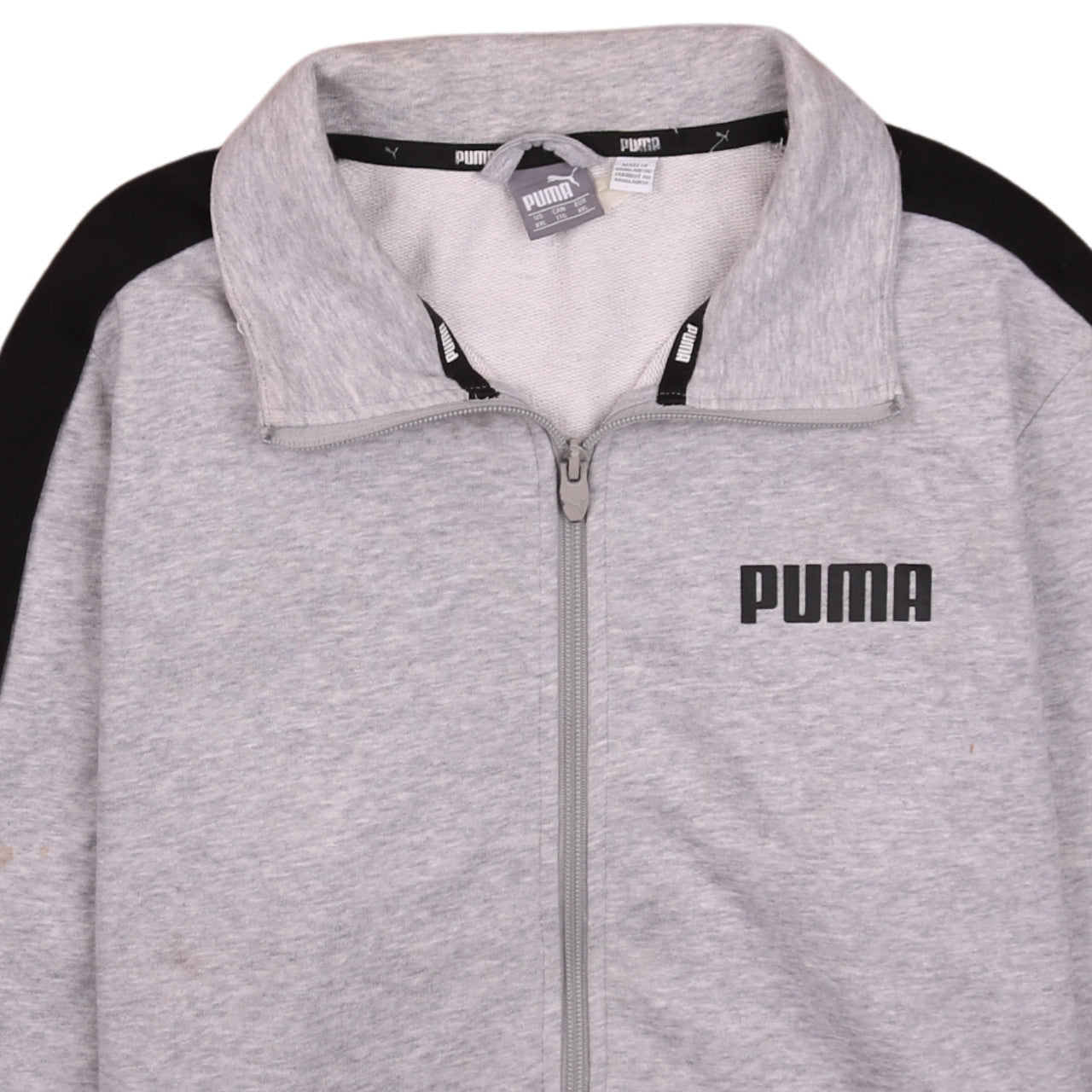 Puma Men's Grey 2XL Track Jacket Full Zip Lightweight Activewear