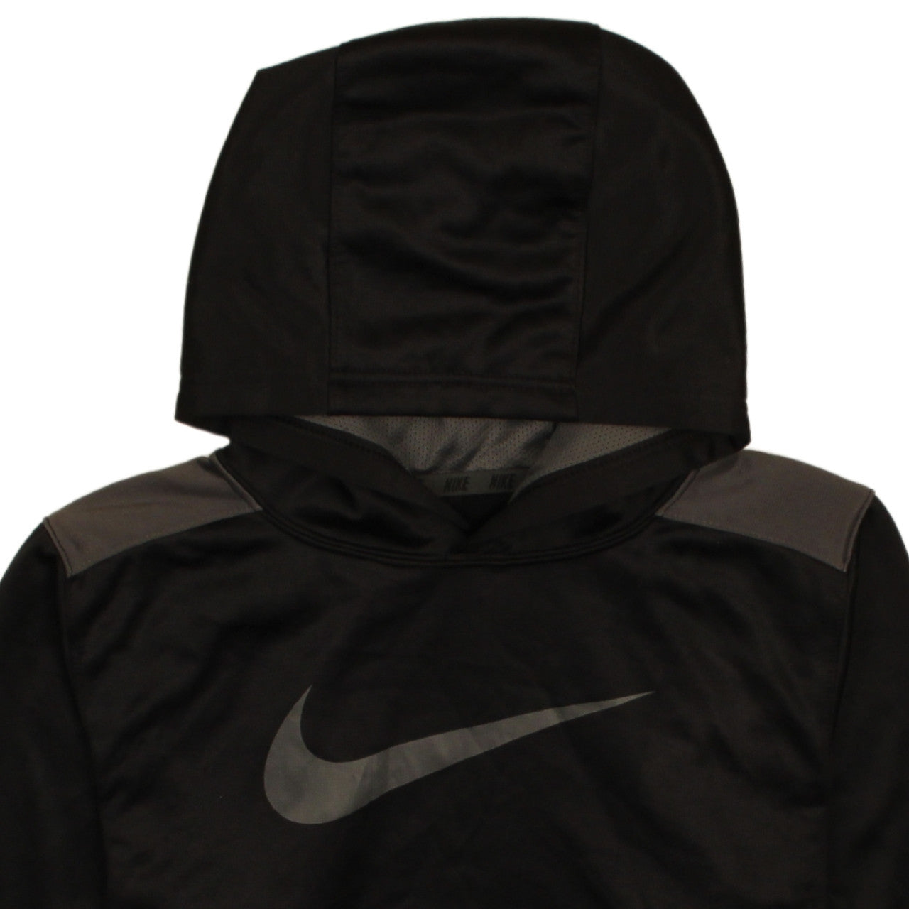 Nike Boys Black Therma-Fit Pullover Hoodie L Regular Fleece Sportswear