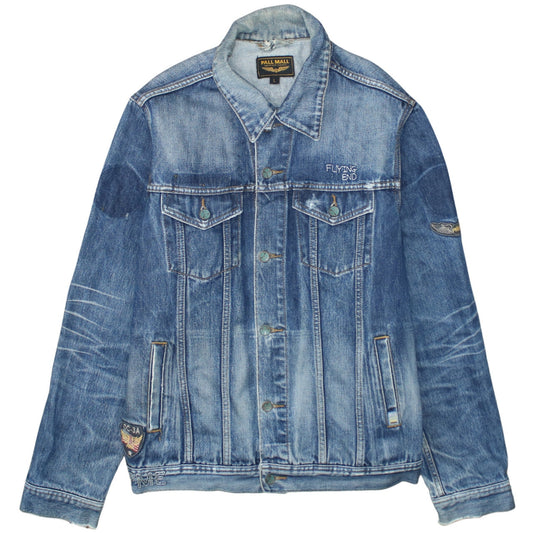 Pall Mall Men's Blue Denim Classic Jacket Size L Vintage Style