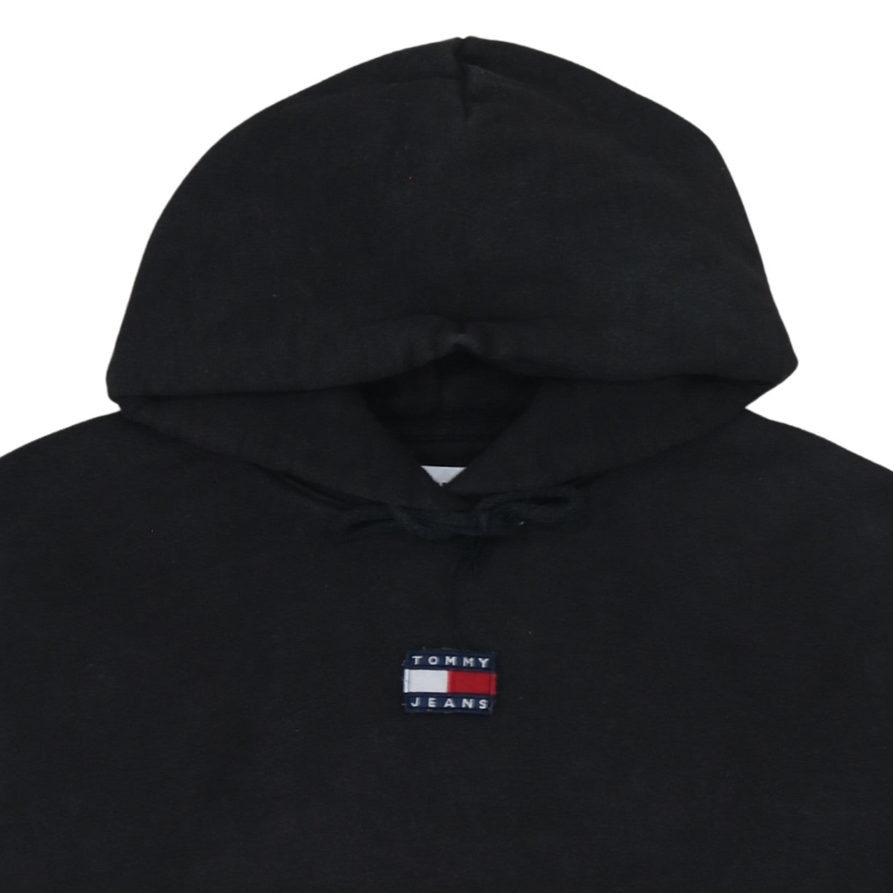 Tommy Jeans Women's Black Cotton Pullover Hoodie Size M