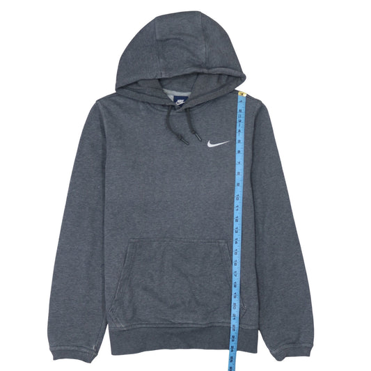 Nike Men’s Grey Pullover Hoodie Size S Logo Fleece Sweatshirt