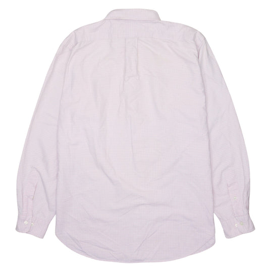 Ralph Lauren Men's Pink Check Classic Fit Cotton Button-Down Shirt Size 16