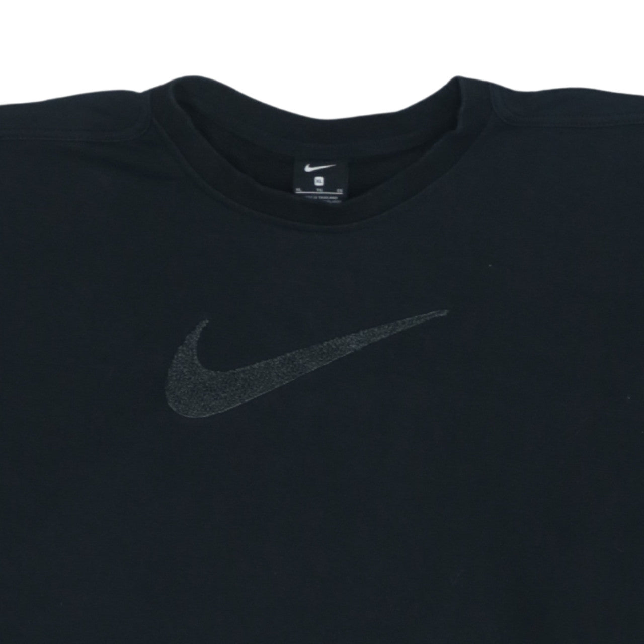 Additional view of Nike women’s black xl pullover sweatshirt with logo crew neck