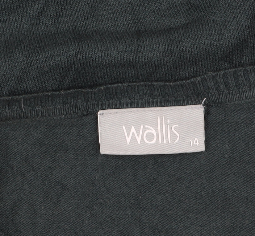 Additional view of Wallis Women's Green Crew Neck Long Sleeve jumper, size 14
