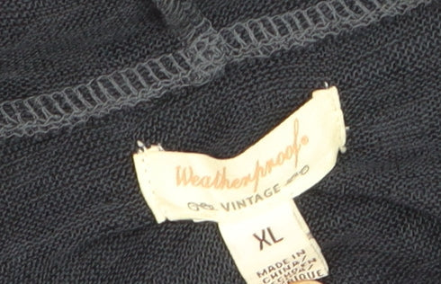 Additional view of Weatherproof Men's Blue XL Pullover Hoodie Lightweight Knit