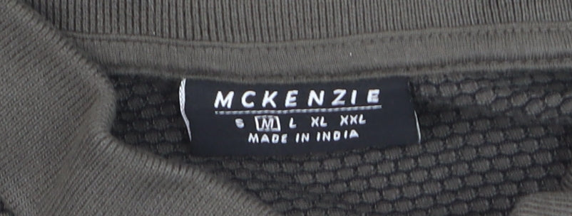 Additional view of McKenzie Men’s Khaki Cotton Blend Short Sleeve Polo Shirt M