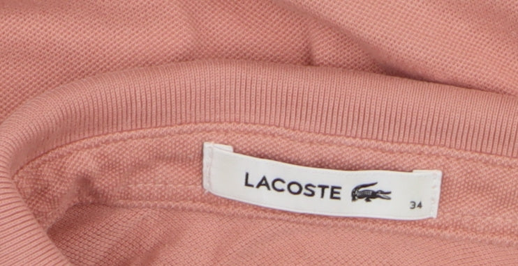Additional view of Lacoste Men’s Slim Fit Pink Cotton Stretch Polo Shirt, size S