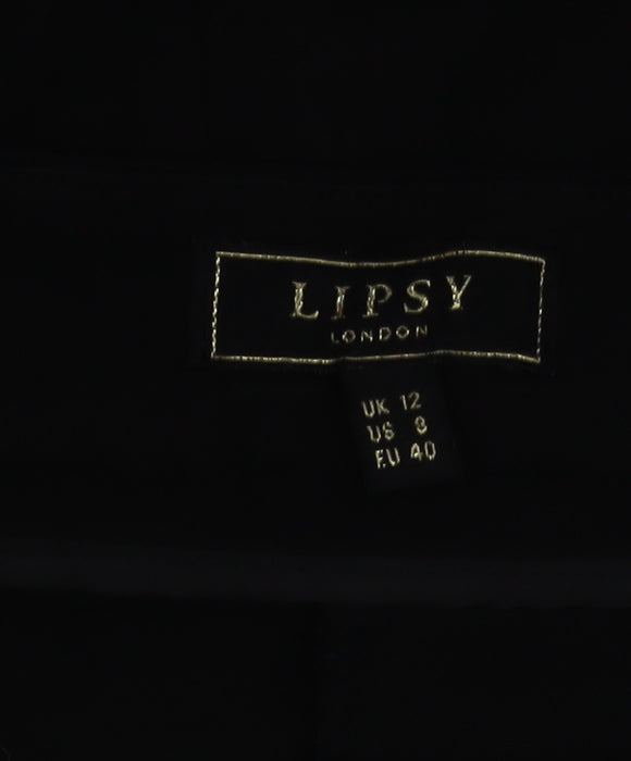 Additional view of Lipsy Women Black, size 12, Straight Leg Dress Pants Trousers