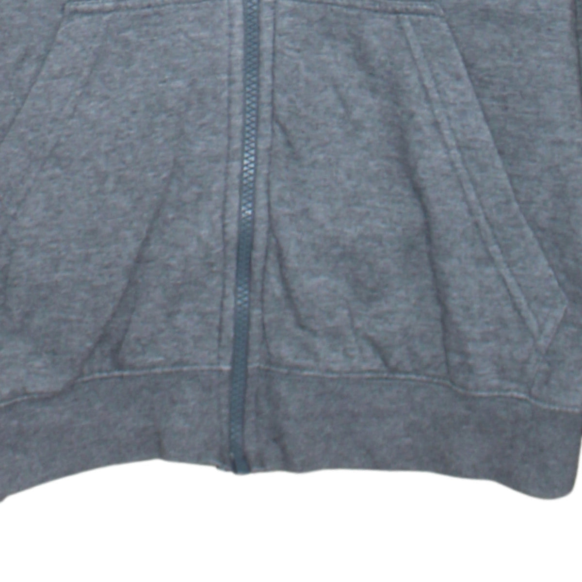 Additional view of Nike Women Grey Full Zip Hoodie Small Cotton Blend Casual