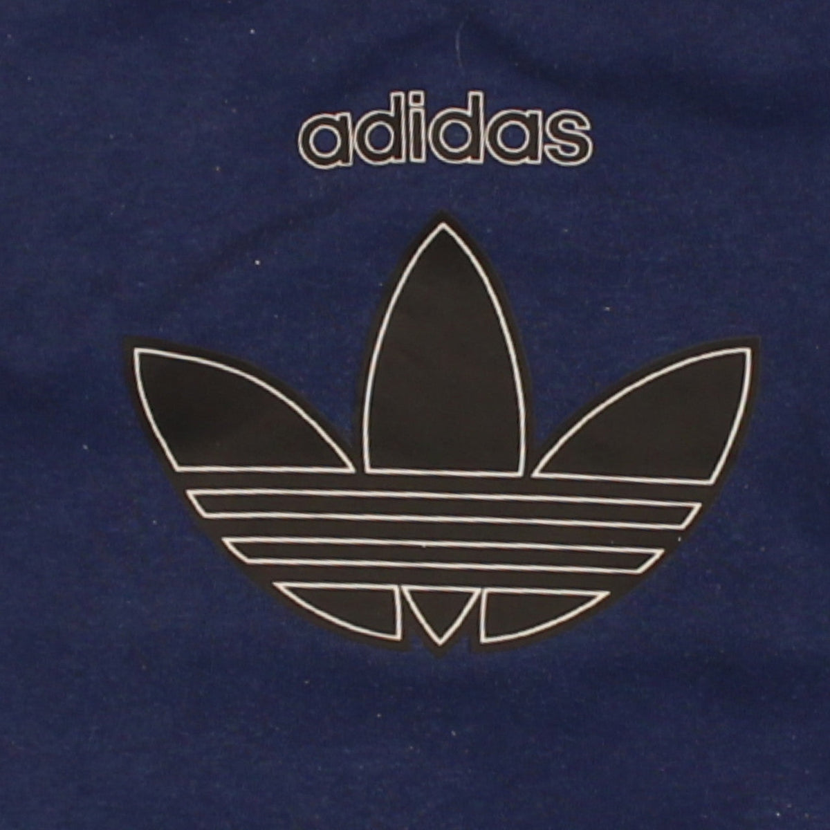 Additional view of Adidas boys’ blue and black crew neck sweatshirt, size 13-14, years