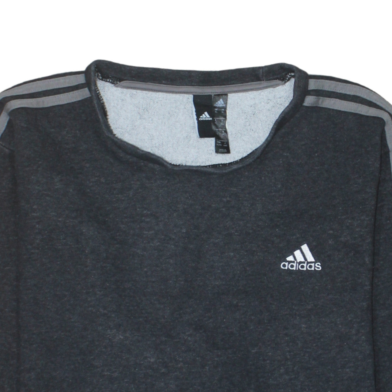 Additional view of adidas Men Grey XL Pullover Sweatshirt Long Sleeve Crew Neck