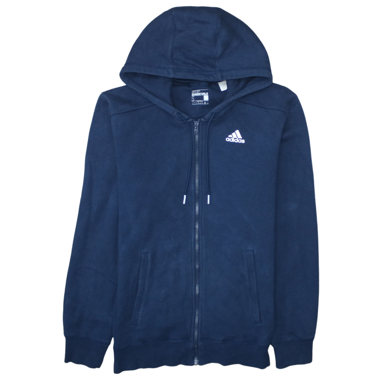 Additional view of Adidas Men’s Blue Sport Essentials Full Zip Hoodie, size S