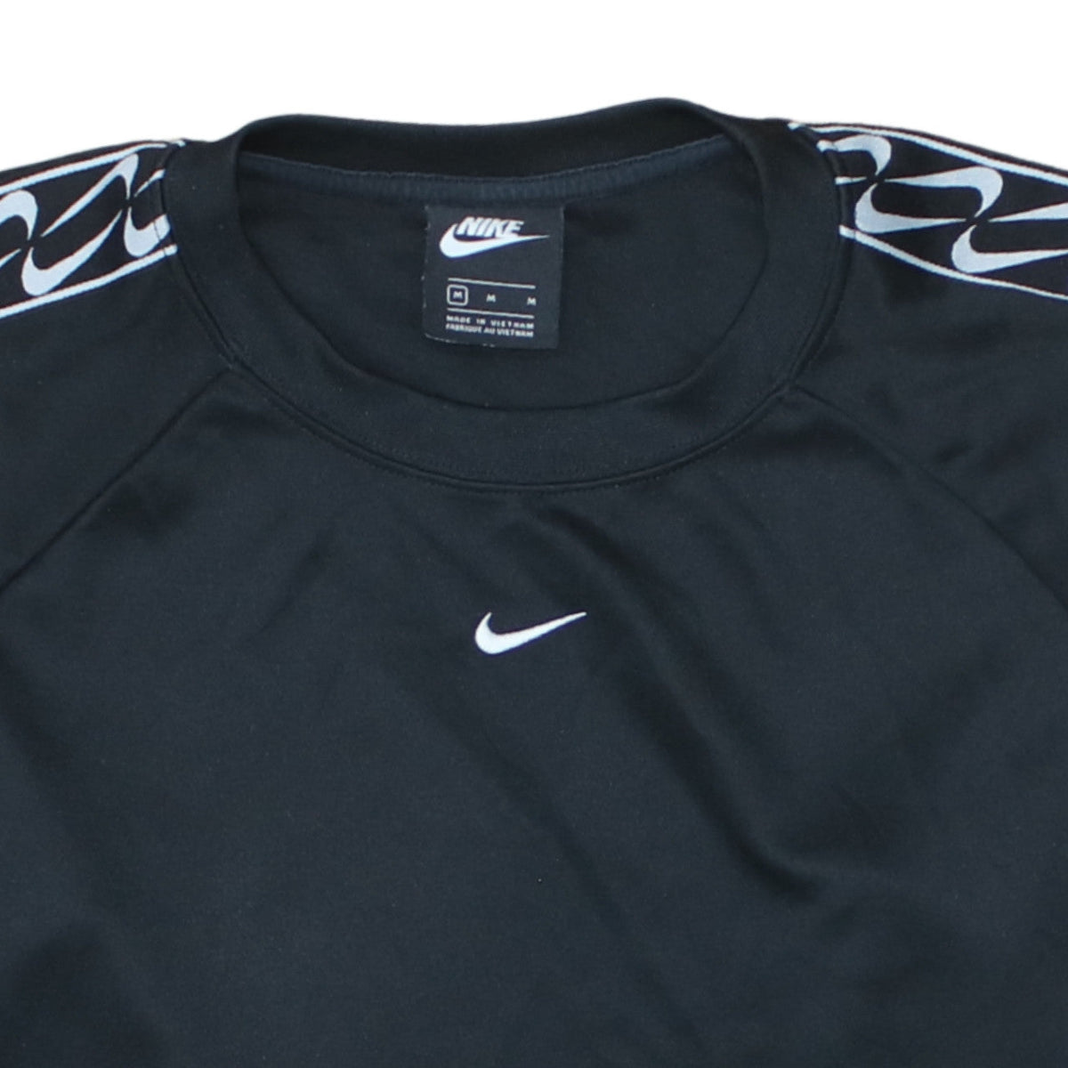 Additional view of Nike Men's Black Crew Neck Logo Pullover Sweatshirt, size M