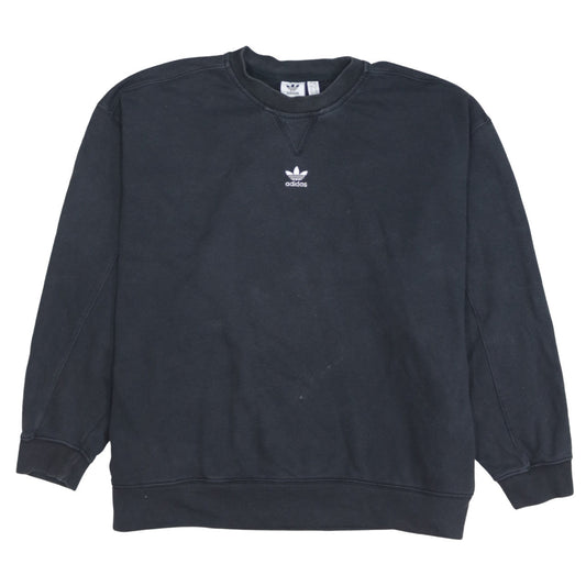 adidas Women's Black Crew Neck Pullover Sweatshirt Size 18
